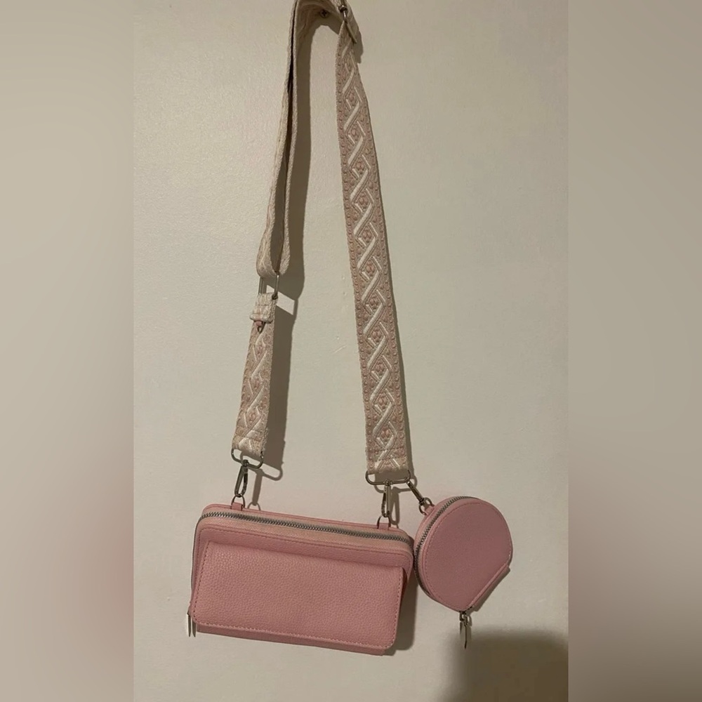 Elegant Pink Crossbody Bag